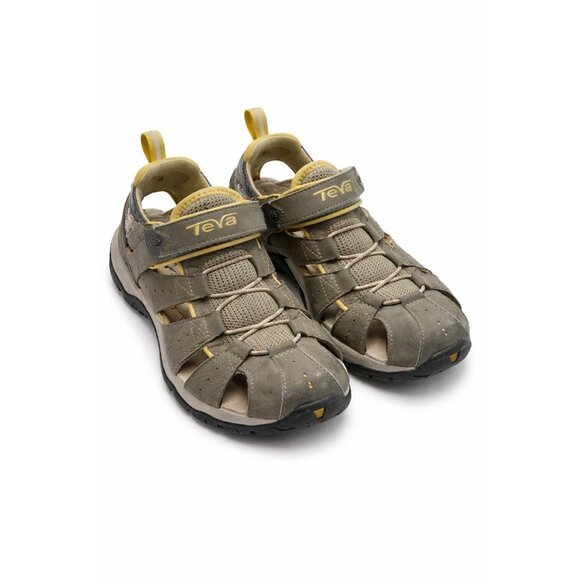 Teva Shoes - TEVA Deacon Mermaid Women Gray Yellow Fisherman Sandal Shoe Size 6 Hiking Casual